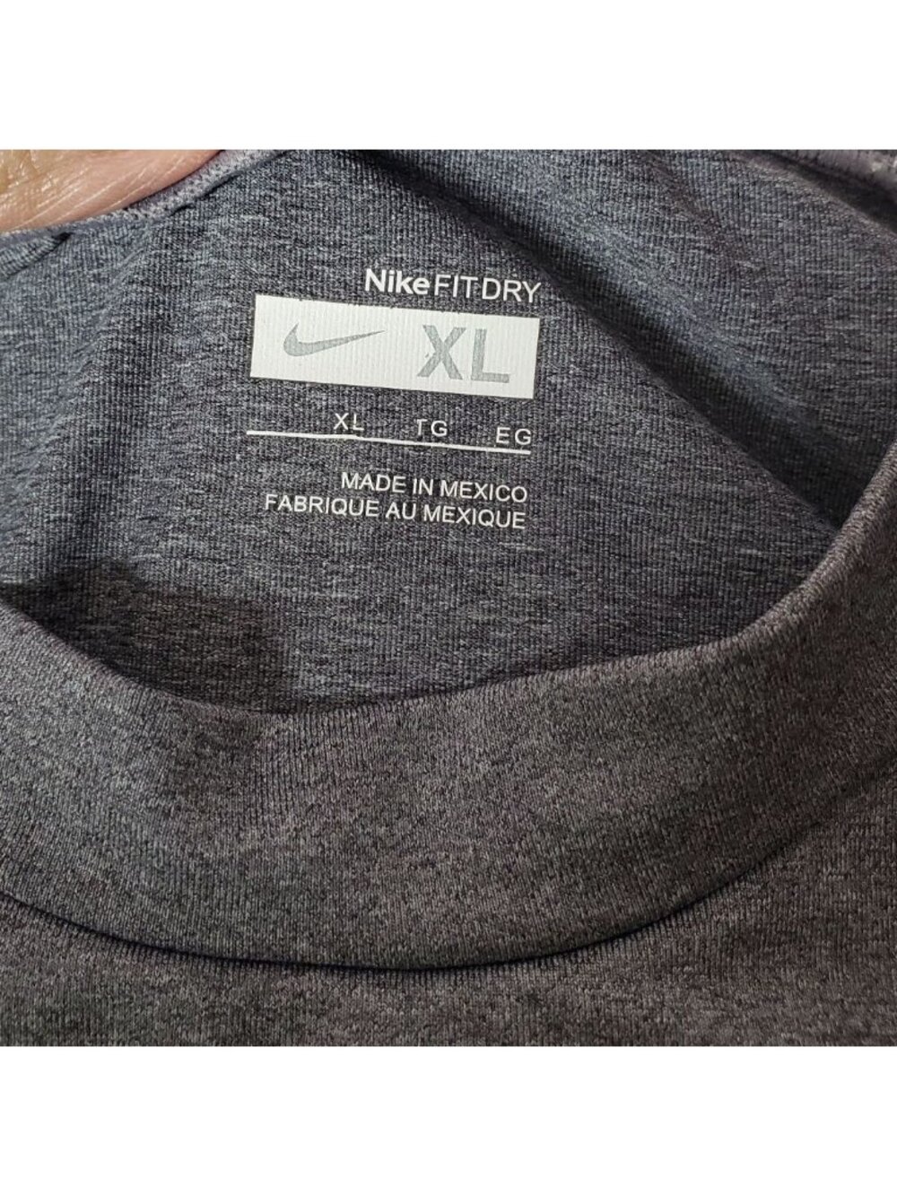 Nike Pro Fit Dry Long Sleeve Performance Shirt Gray XLarge - Picture 4 of 13